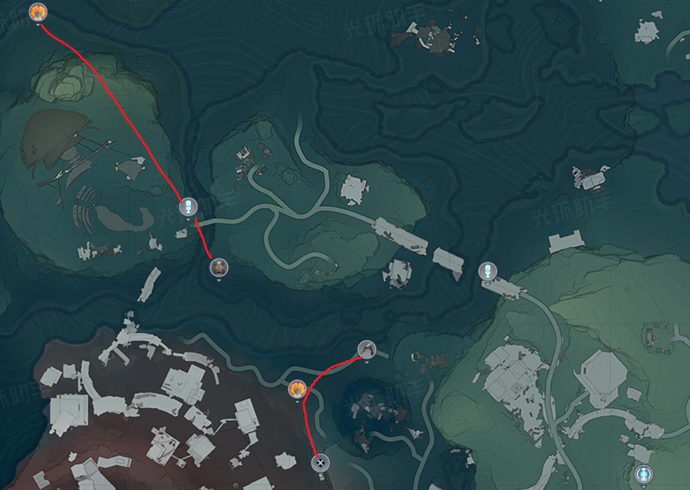 《鸣潮》熔山裂谷套装刷取路线分享 热熔套刷取点位 - 第7张