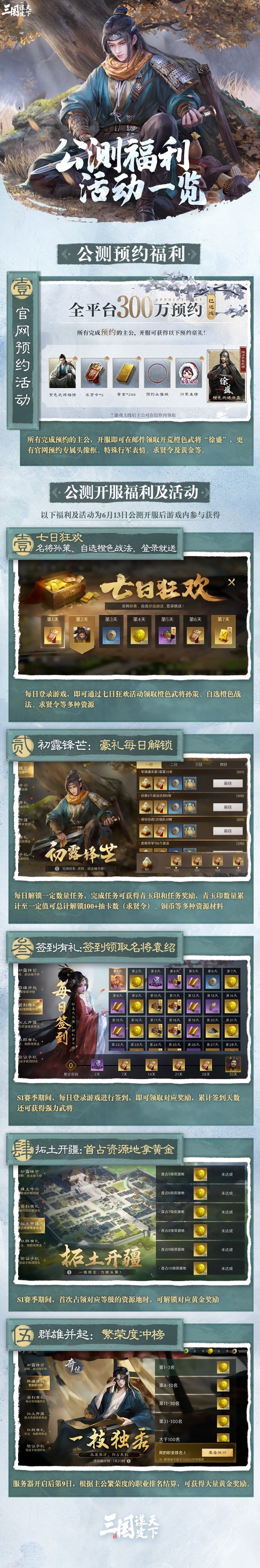 《三国谋定天下》公测福利活动一览 - 第2张