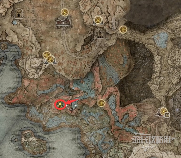 《艾爾登法環》黃金樹幽影DLC全地圖探索圖文攻略_南方海岸-上層紅色區域（西部） - 第7張