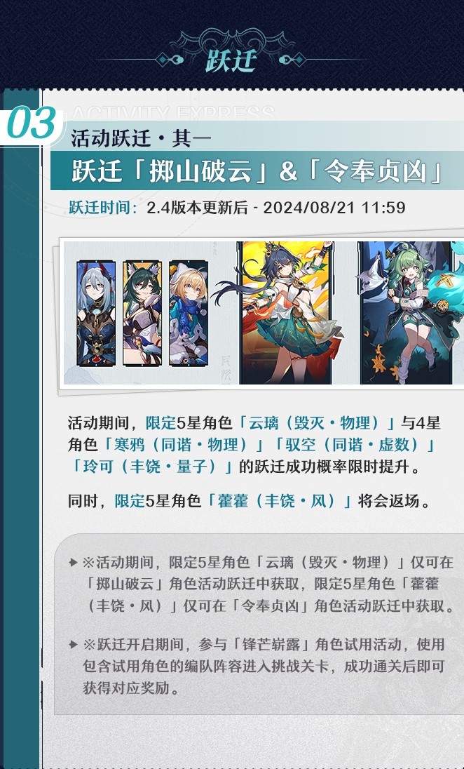 《崩坏星穹铁道》2.4版本活动前瞻 2.4版本有什么活动 - 第5张