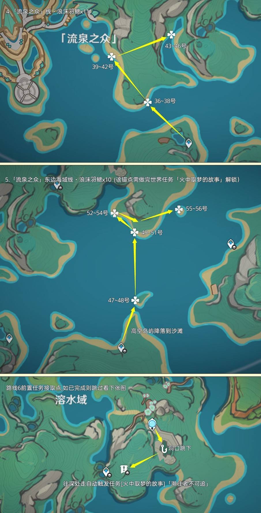 《原神》浪沫羽鰓高效採集路線分享 浪沫羽鰓位置一覽 - 第2張