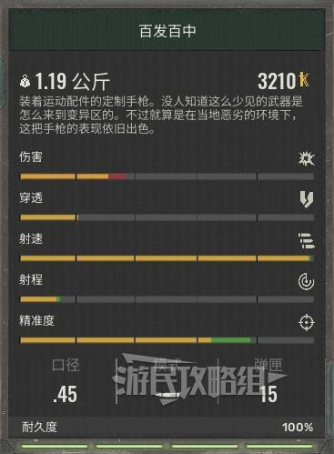 《潜行者2》武器数据图鉴 潜行者2武器属性一览_百发百中