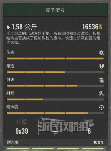 《潜行者2》武器数据图鉴 潜行者2武器属性一览_竞争型号