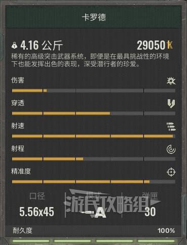 《潜行者2》武器数据图鉴 潜行者2武器属性一览_卡罗德 - 第1张
