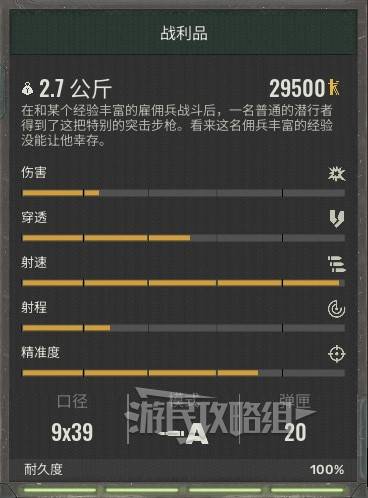 《潜行者2》武器数据图鉴 潜行者2武器属性一览_战利品 - 第1张