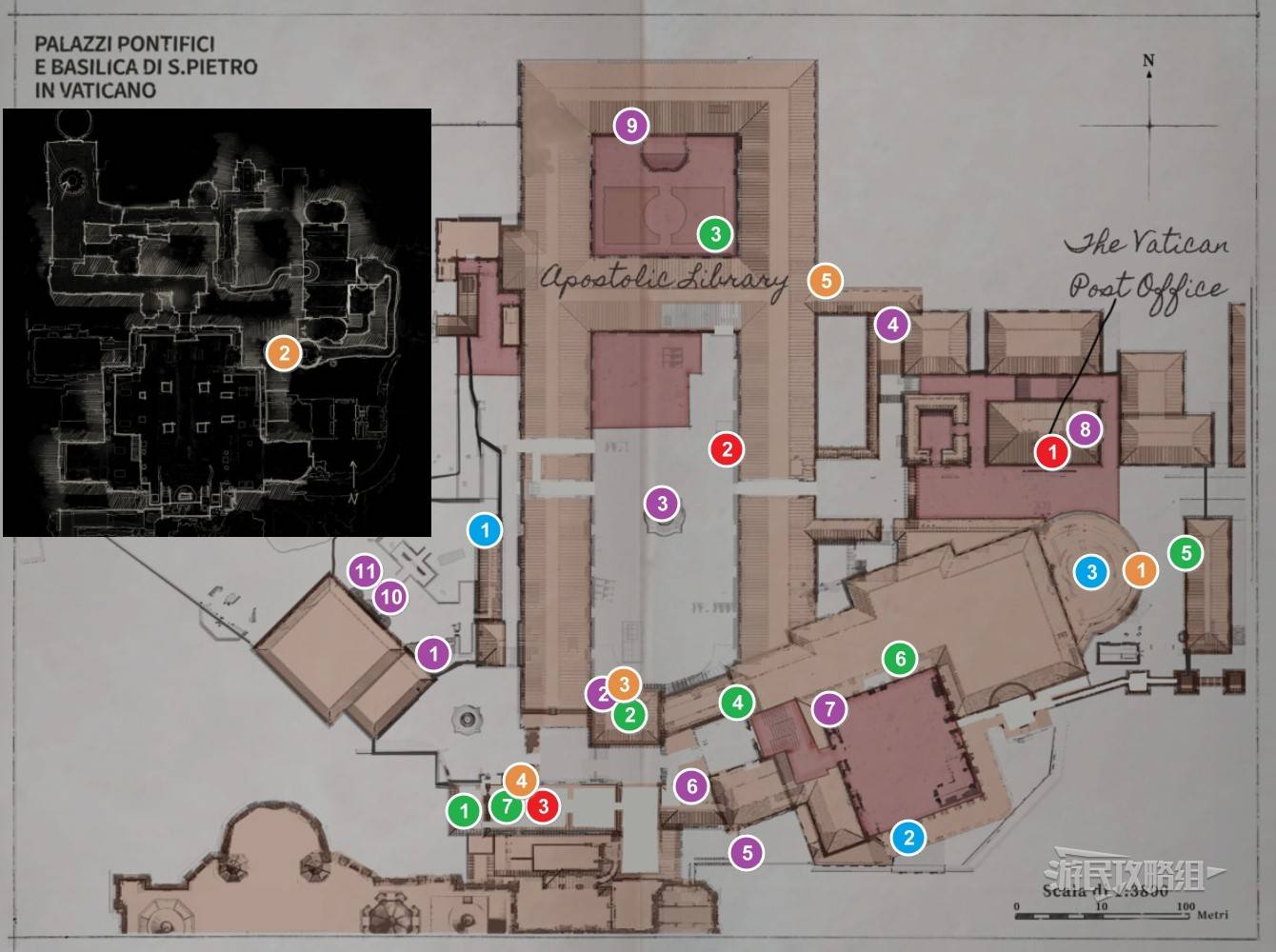 《夺宝奇兵古老之圈》梵蒂冈全收集地图 梵蒂冈地图点位一览