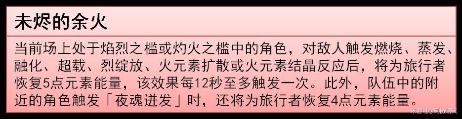 《原神》火主全面培养攻略 火主技能介绍与武器、圣遗物选择推荐_技能解析 - 第6张