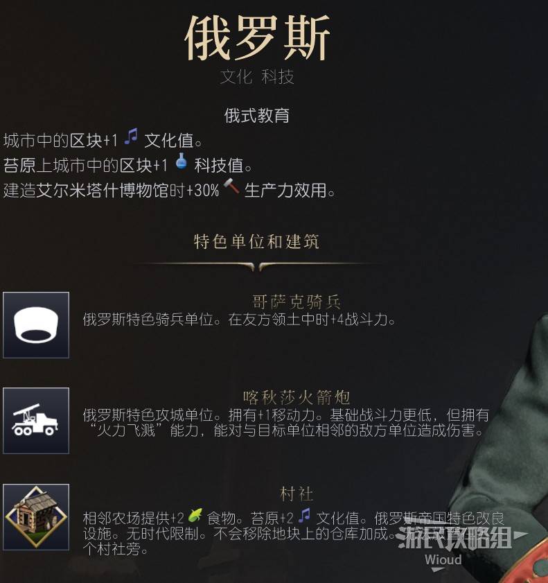 《文明7》俄罗斯强度与特点介绍