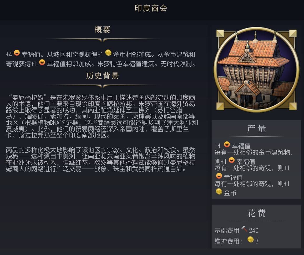 《文明7》印度商会介绍 文明7印度商会有什么作用