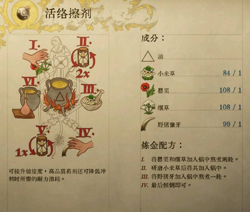 《天国拯救2》部分药剂与毒药配方一览 - 第9张