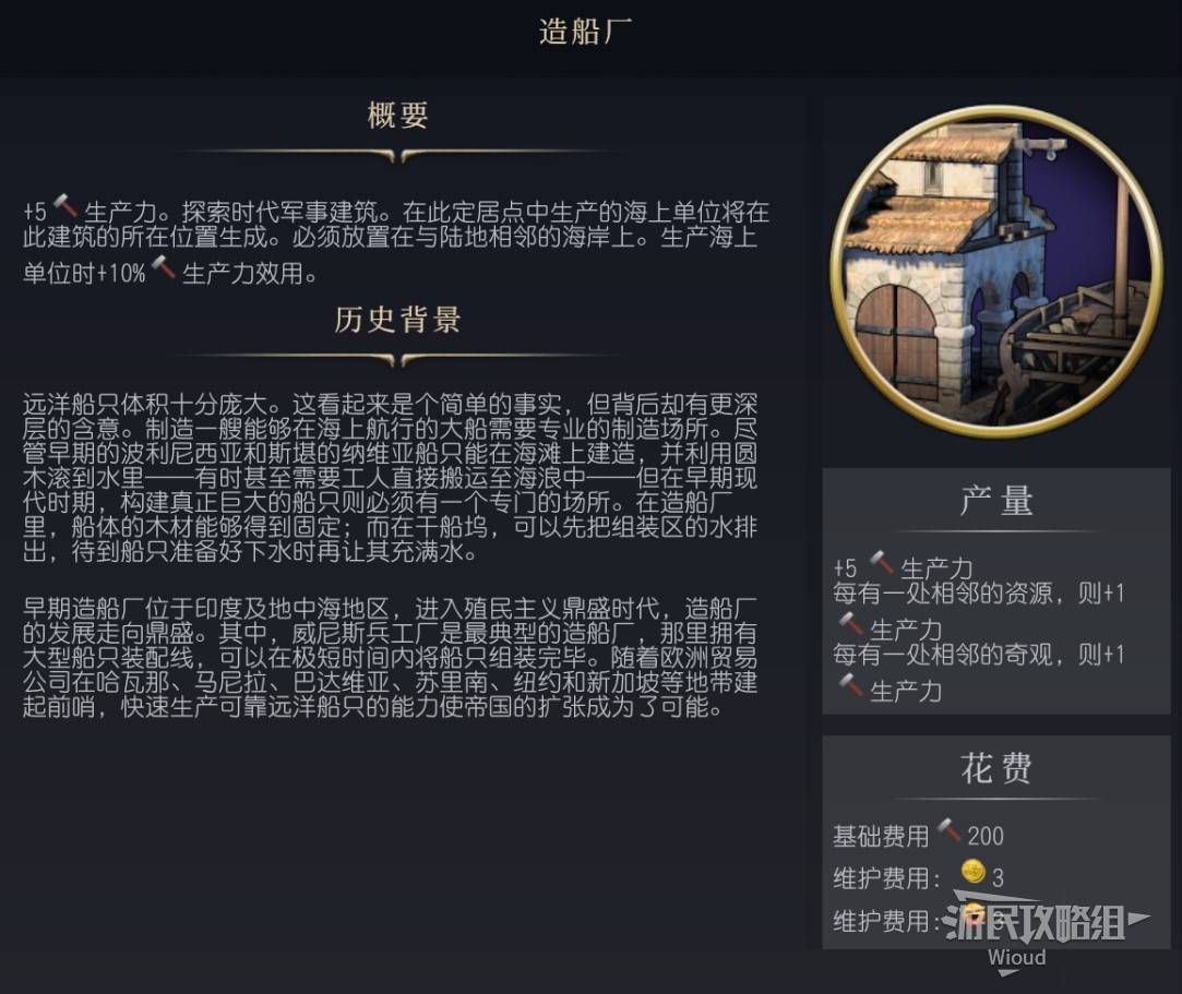 《文明7》百科全书手册 百科一览_建筑-造船厂 - 第1张