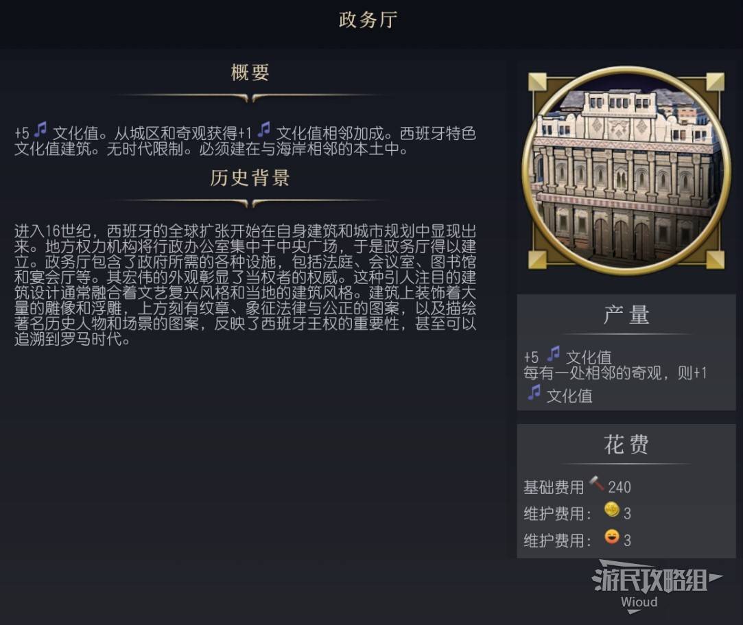 《文明7》百科全书手册 百科一览_建筑-政务厅