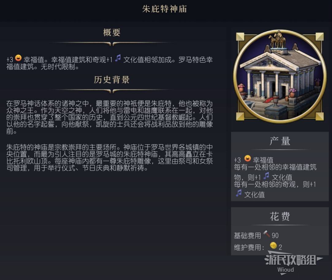 《文明7》百科全书手册 百科一览_建筑-朱庇特神庙