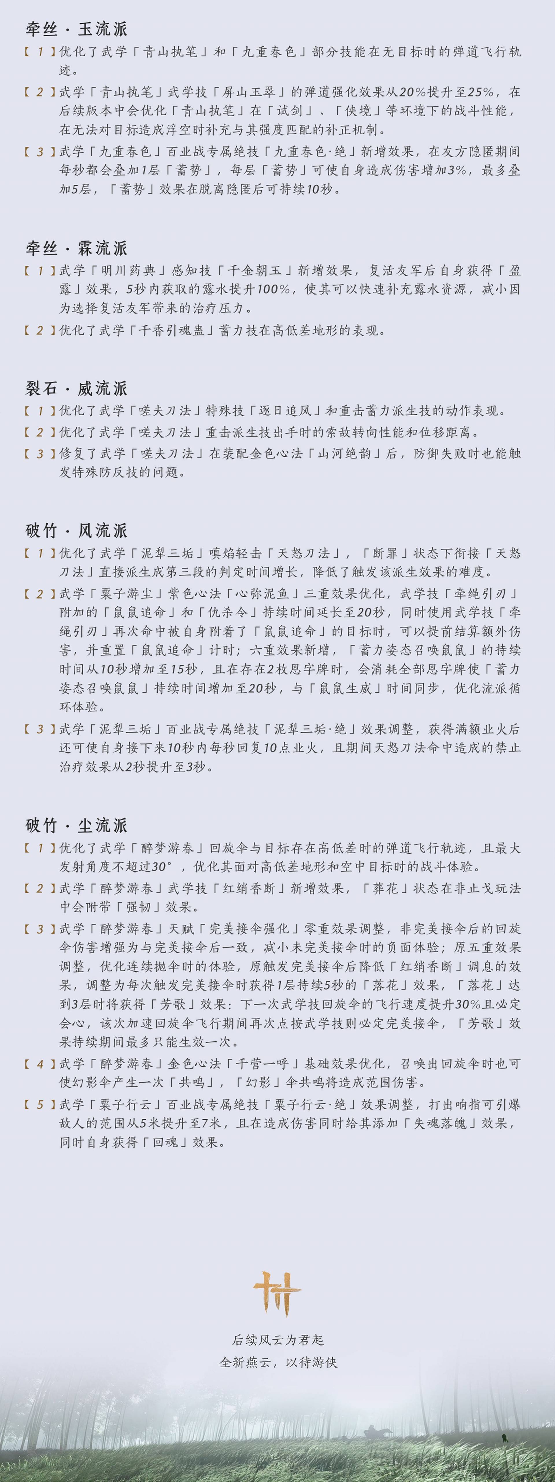 《燕云十六声》4月11日更新公告 - 第7张