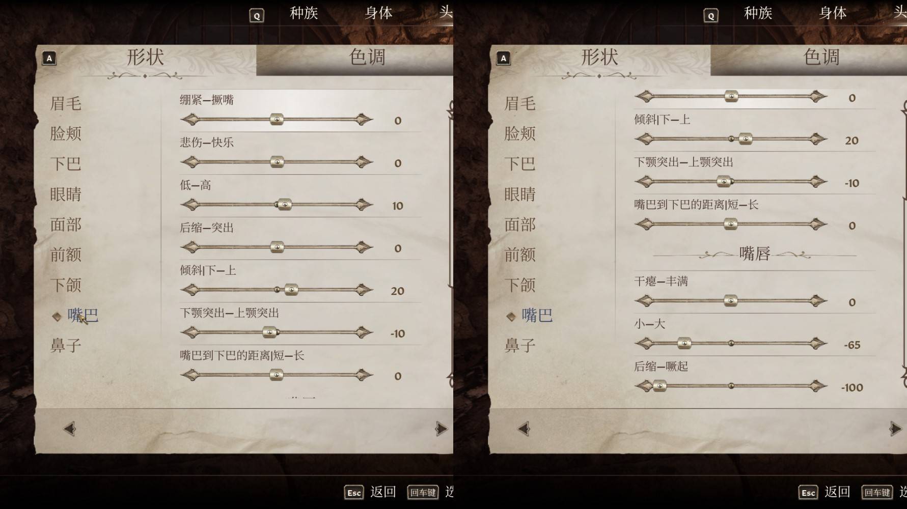 《上古卷轴4重制版》各种族女角色捏脸分享_木精灵 - 第9张