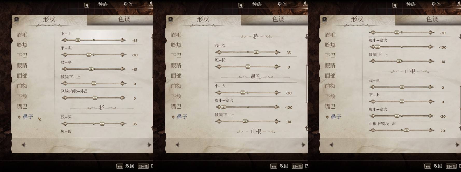 《上古卷轴4重制版》各种族女角色捏脸分享_木精灵 - 第10张