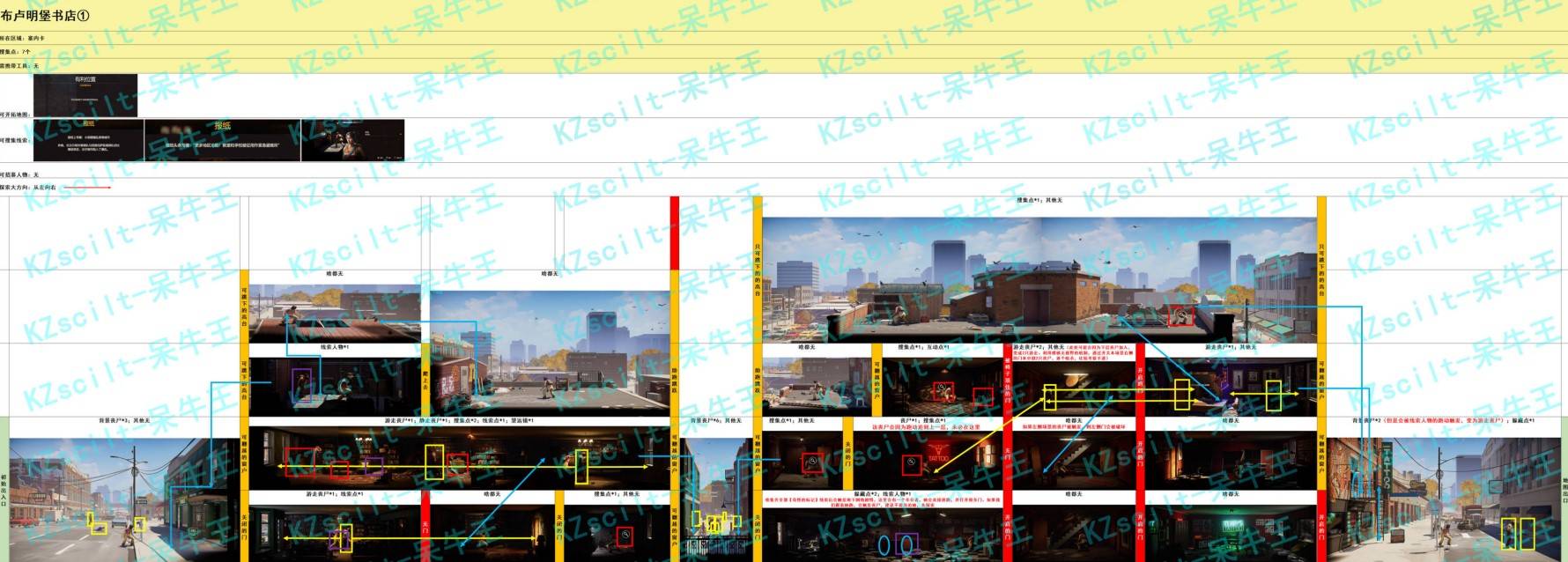 《勇闖死人谷暗黑之日》場景地圖詳細攻略 各地圖蒐集點、喪屍及可招募人物位置_塞內卡 - 第2張