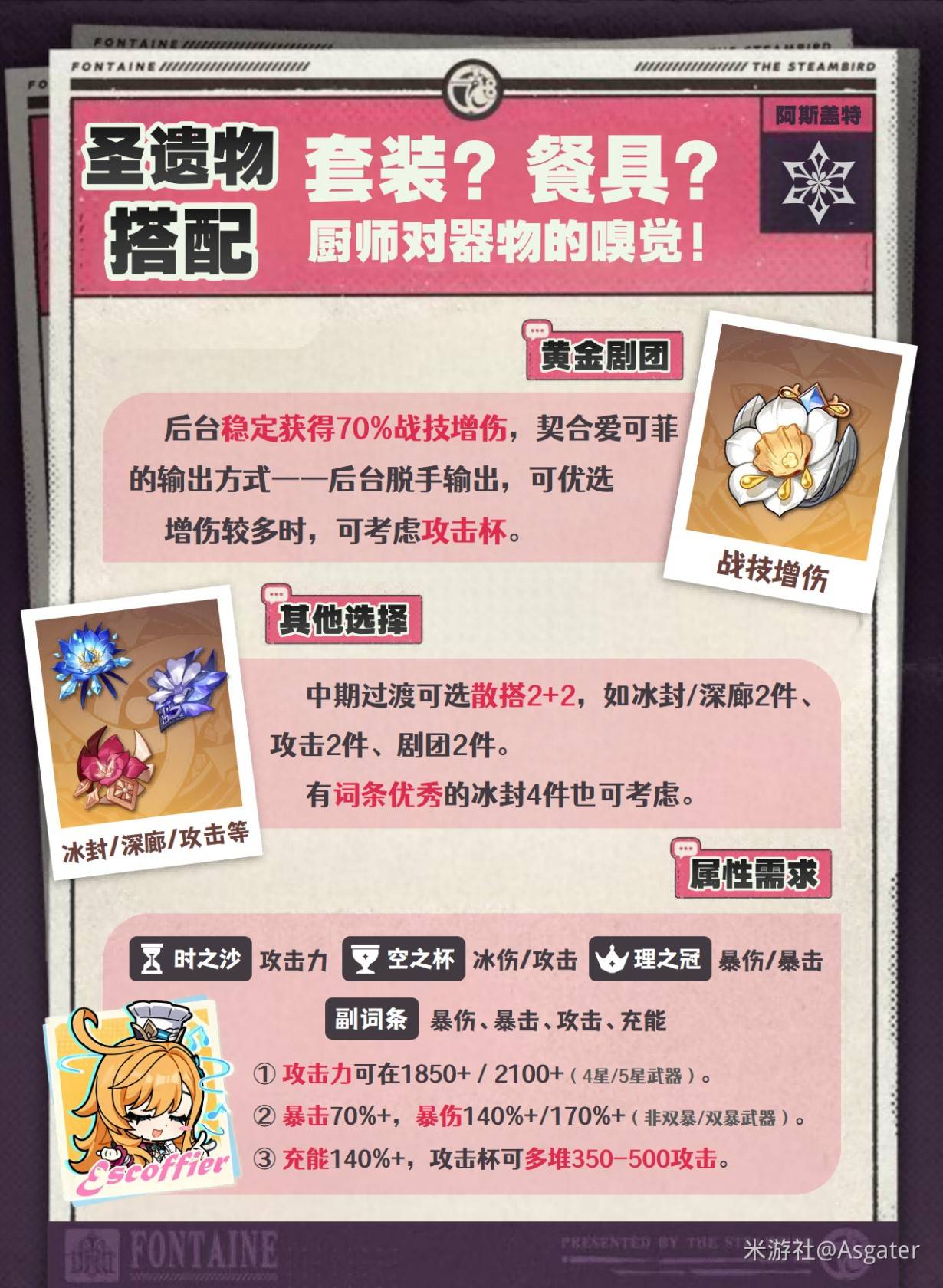 《原神》爱可菲全方位养成攻略 爱可菲怎么培养_养成方面 - 第5张
