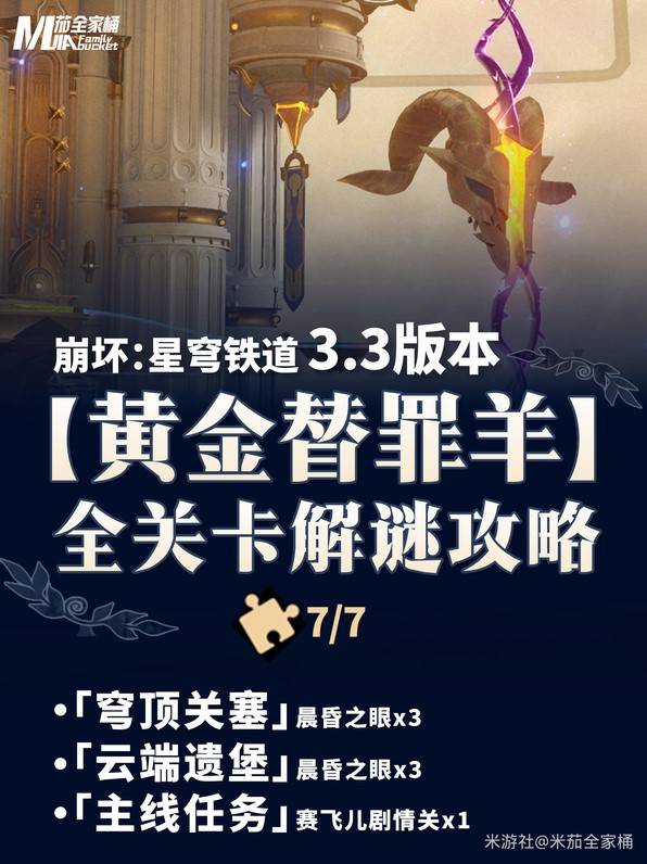 《崩壞星穹鐵道》3.3黃金替罪羊解謎攻略 - 第1張