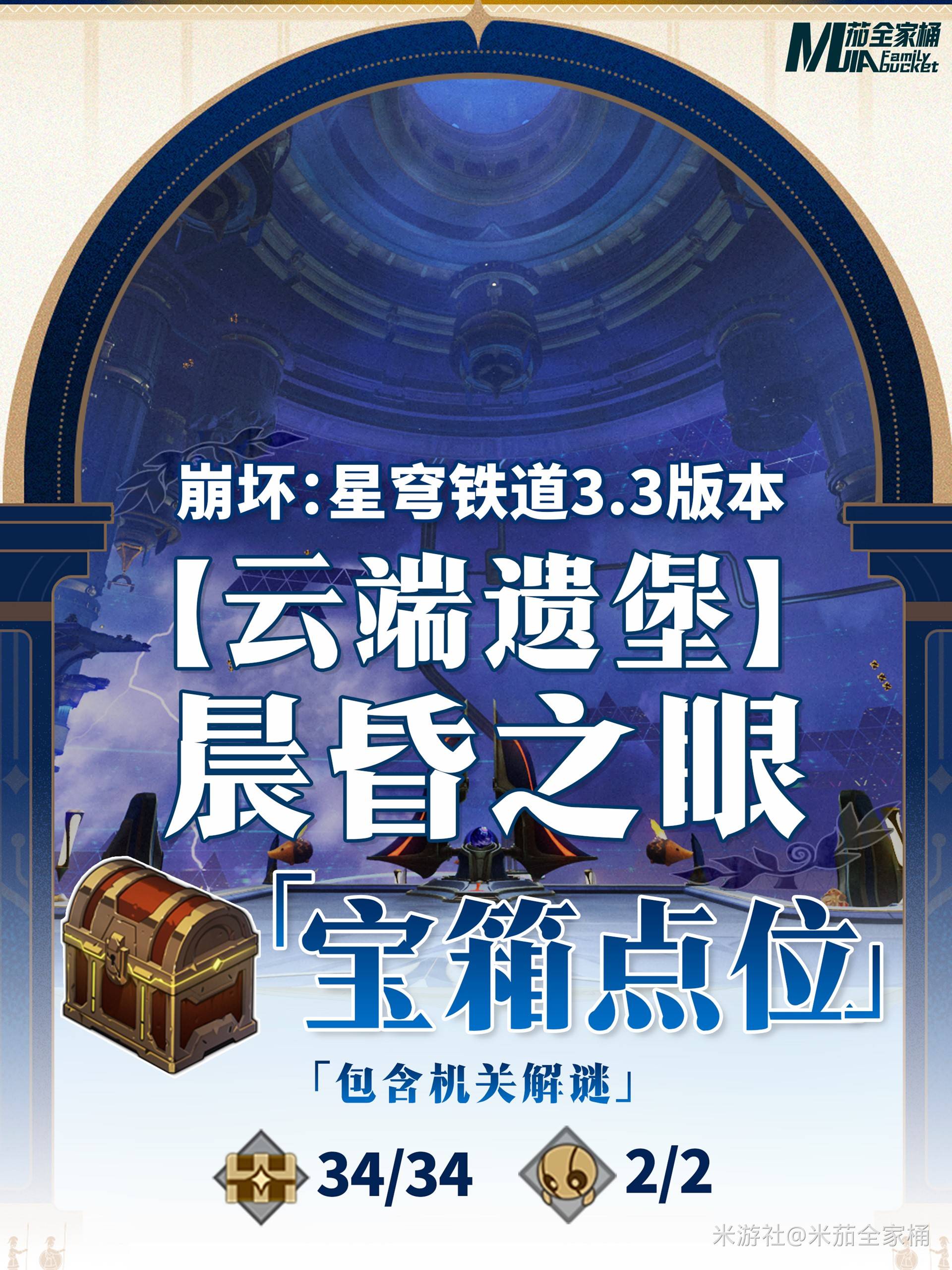 《崩坏星穹铁道》永夜云端遗堡晨昏之眼宝箱位置 永夜晨昏之眼宝箱在哪 - 第1张