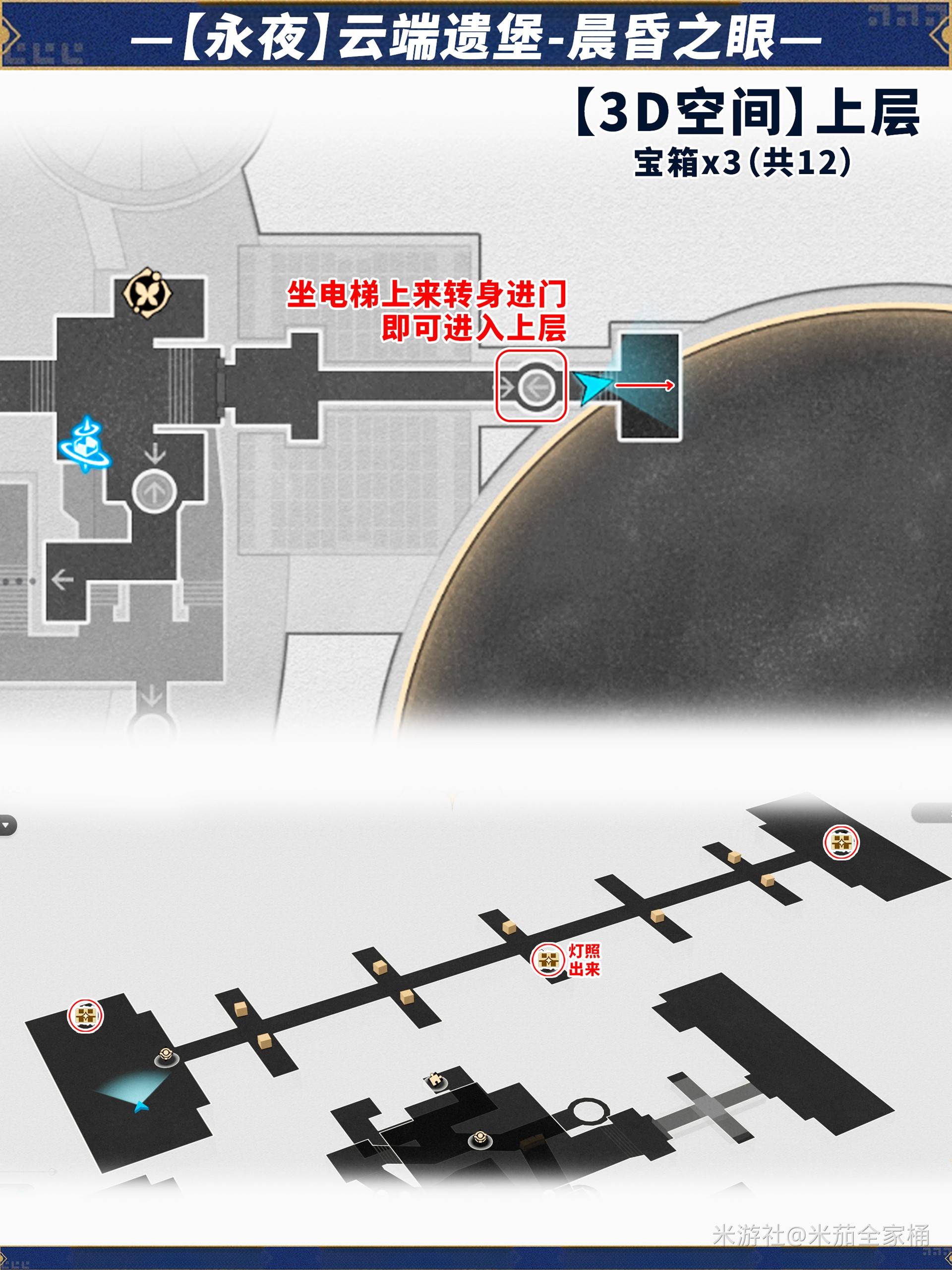 《崩坏星穹铁道》永夜云端遗堡晨昏之眼宝箱位置 永夜晨昏之眼宝箱在哪 - 第6张