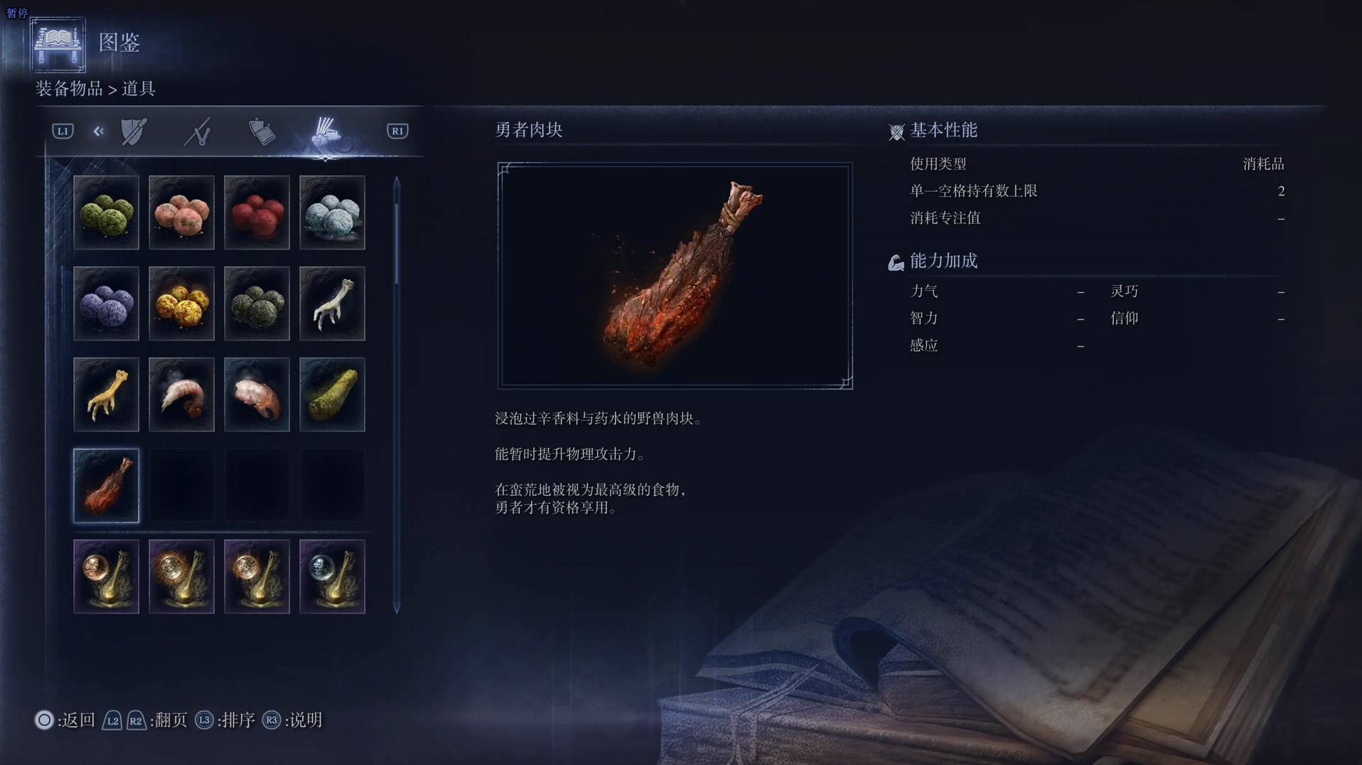 《艾尔登法环黑夜君临》道具图鉴 全道具效果一览_勇者肉块