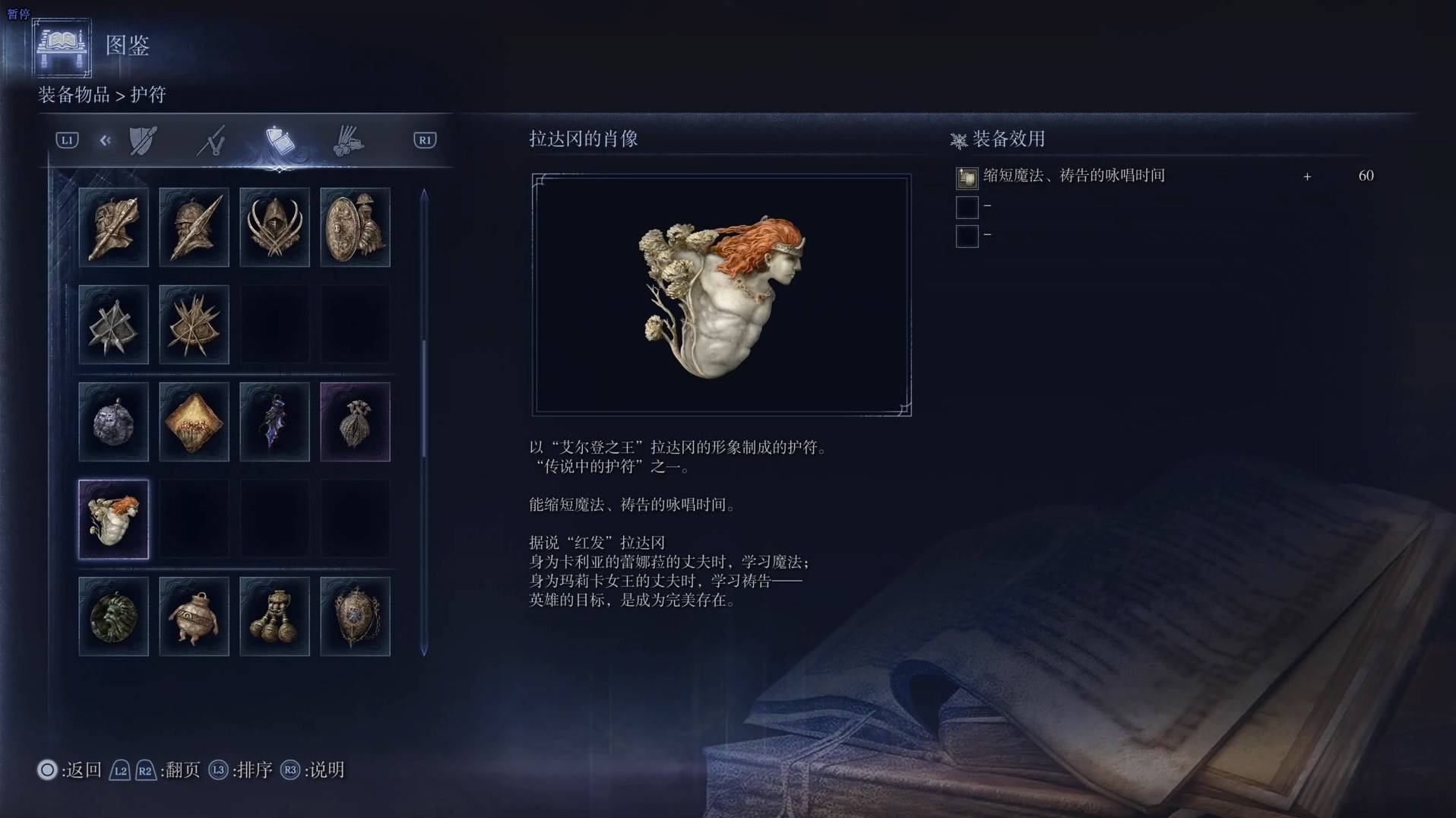 《艾尔登法环黑夜君临》护符图鉴 全护符效果一览_拉达冈的肖像 - 第1张