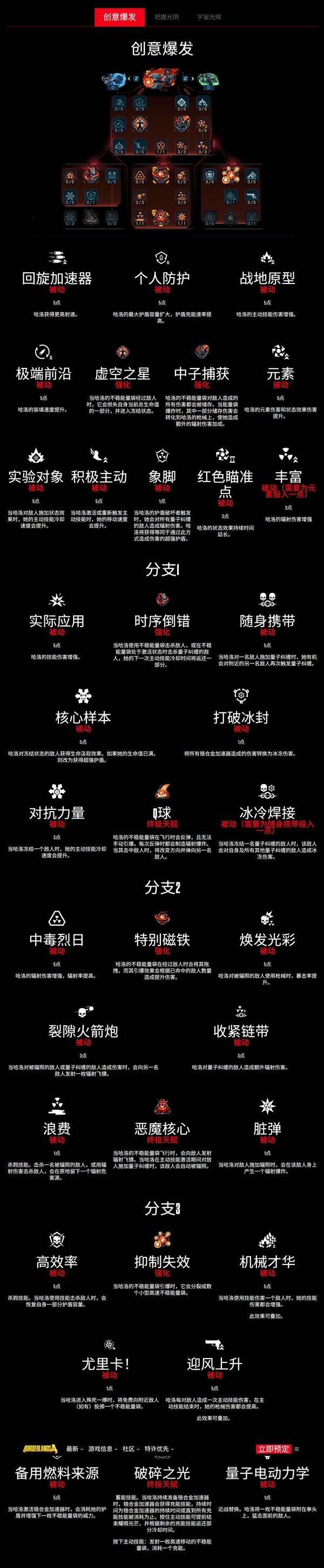 《无主之地4》重力法师哈洛技能树一览 重力法师技能效果分享-七玩网