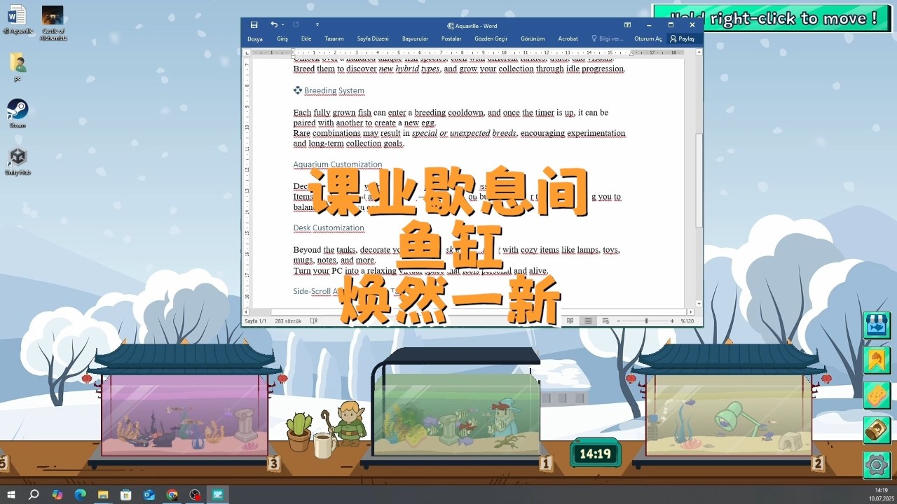 桌面养鱼
