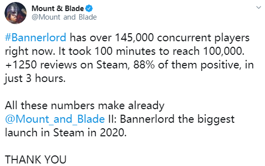 
            《骑马与砍杀2：霸主》在线人数升至Steam第三 峰值人数达17.8万
            
              2020-03-31 08:11:15 来源：游