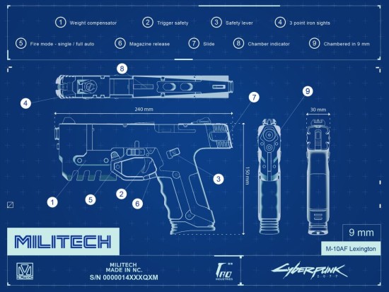 赛博朋克77 开发者谈武器 两家巨头出品的枪械最为精良 游民星空