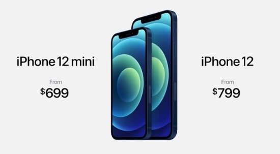 iPhone 12正式公布 799美元支持5G、五种配色