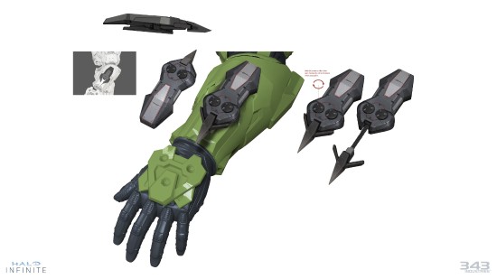 《光环：无限》多款武器装备公布 包括钩爪、CQS48斗牛犬散弹枪等