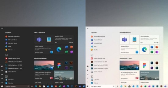 Windows 10新版UI截图：引入圆角 采用浮动设计