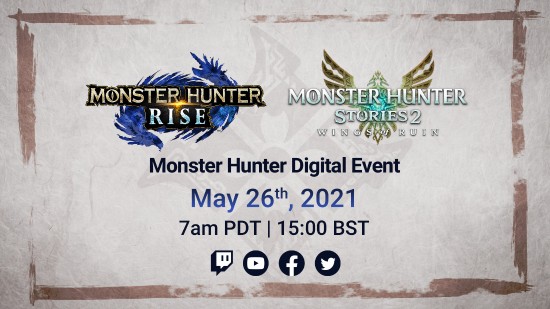 《怪物猎人》新直播活动5月26日开幕 将公开《怪物猎人：崛起》3.0版本信息