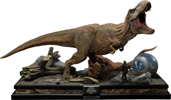 P1S《侏罗纪世界2》豪华霸王龙雕像 朝天怒吼售价近万元