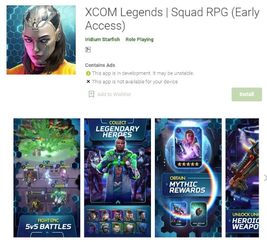 2K上架一款新手游《幽浮传奇（XCOM Legends）》 目前处于抢先体验阶段