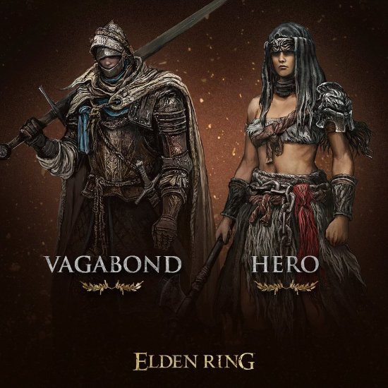 《艾尔登法环》两职业设定：大剑流浪汉和战斧勇者