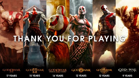《战神》17周年发布庆祝贺图：感谢玩家多年来的支持