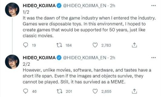 小岛秀夫谈游戏：曾经想做出50年经久不衰的好游戏