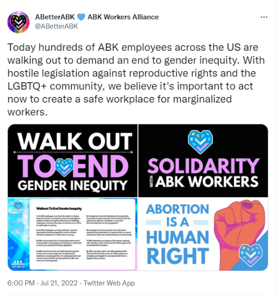 动视暴雪又发生罢工！诉求性别平等、完全远程办公等