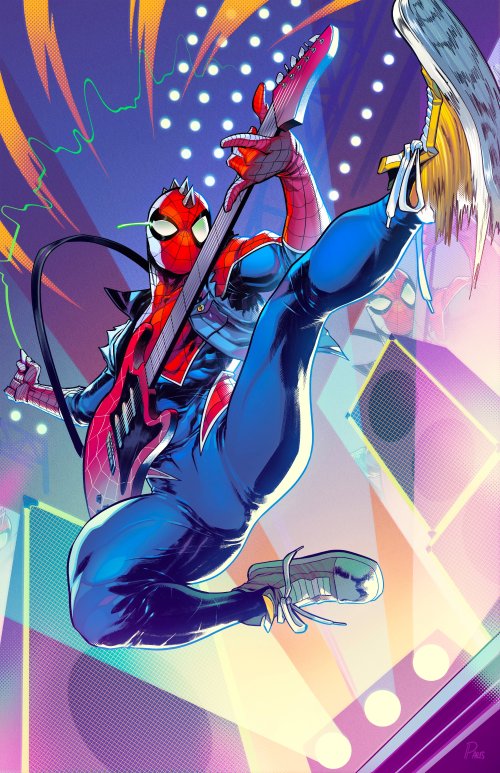 《蜘蛛侠：纵横宇宙》新登场角色曝光 用电吉他战斗的另类英雄
