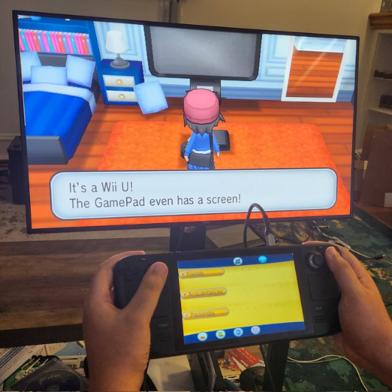 Wii U正统在V社？玩家用Steam掌机玩3DS双屏游戏