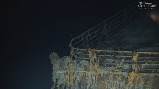沉没海底110年！泰坦尼克号残骸8K画面首次公布