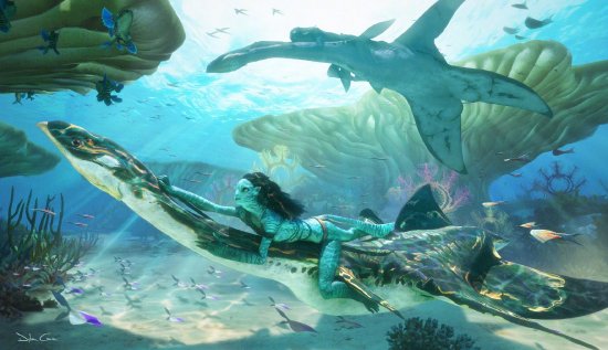 卡梅隆宣佈《阿凡達4》已開拍 《水之道》新藝術圖