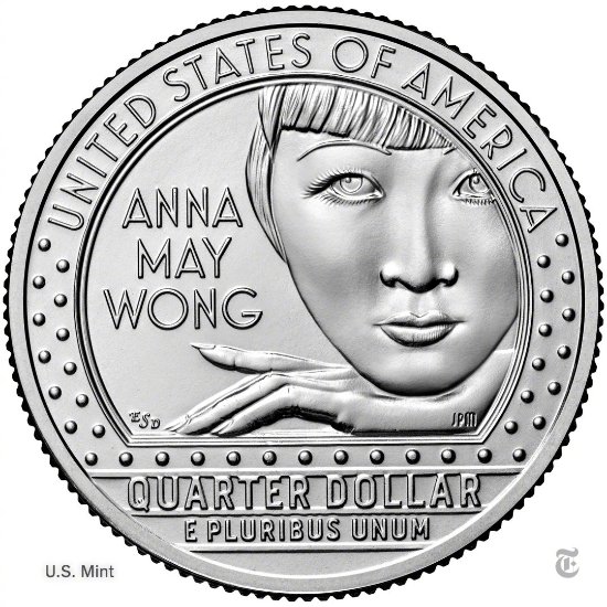 黃柳霜成登上美國貨幣的首個亞裔 大眼美女影星