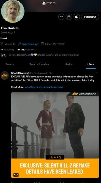 《寂静岭2：重制版》细节曝光：PS5独占一年 也会登陆PC
