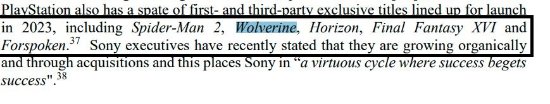 微软文件透露：PS独占《漫威金刚狼》将于2023年发售