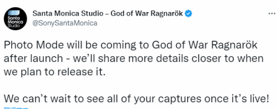 《战神：诸神黄昏》照相模式何时推出 开发商：游戏上线后更新