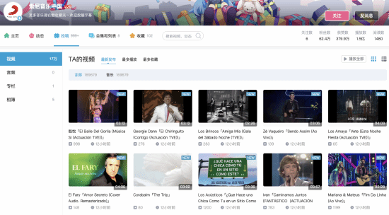 索尼音乐在B站传了17万个视频 网友调侃：当免费服务器了